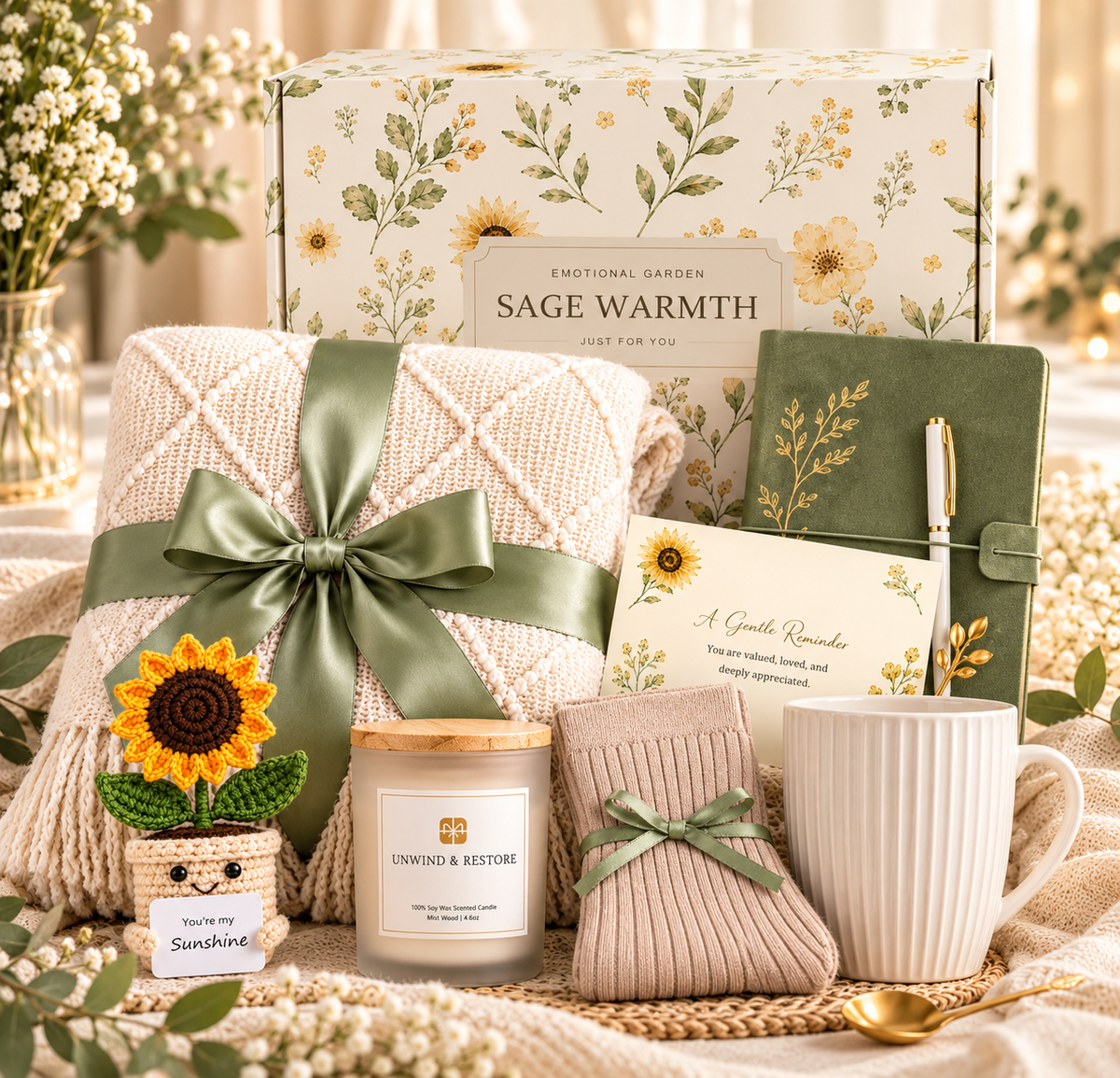 Sage Warmth – The Cozy Gift Set