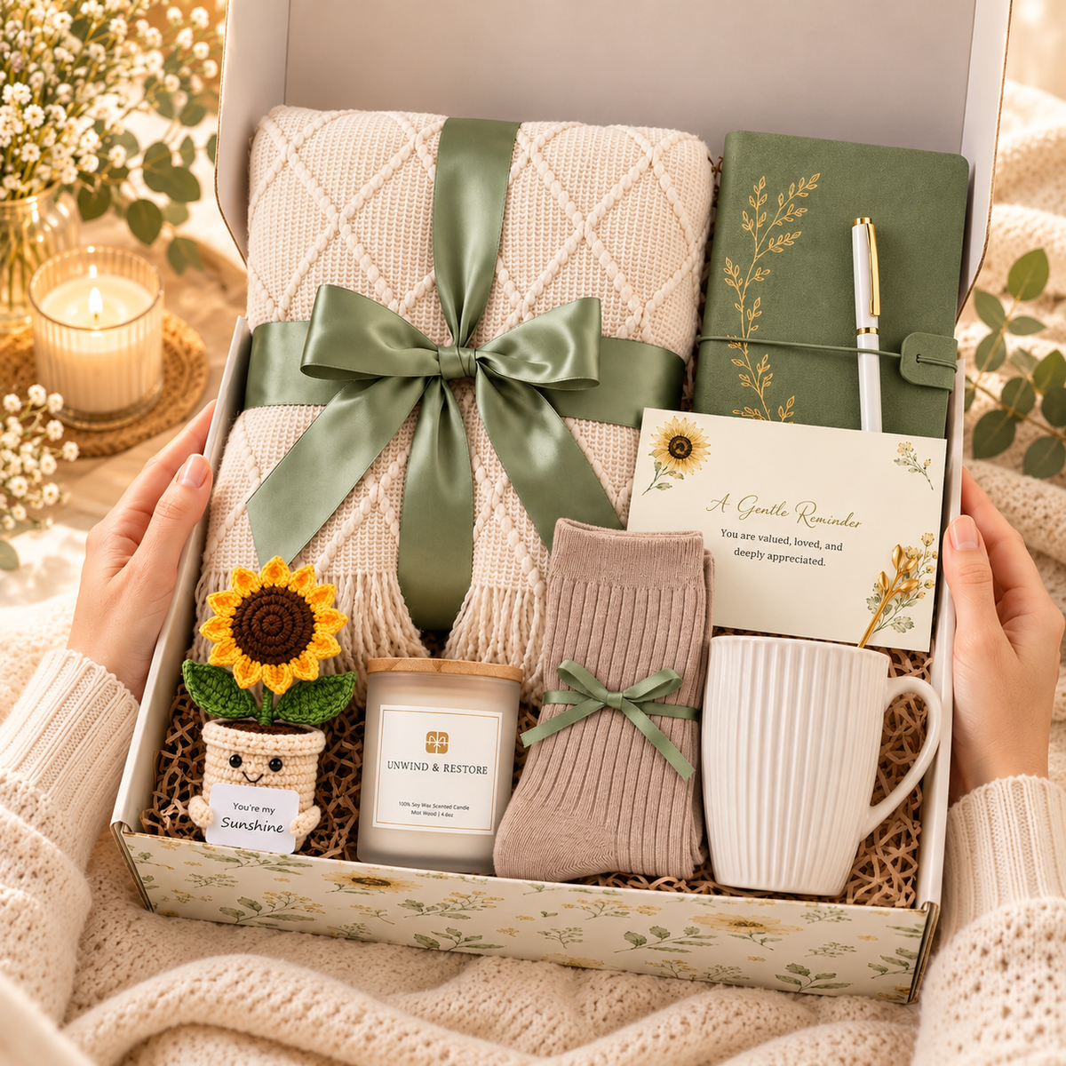 Sage Warmth – The Cozy Gift Set